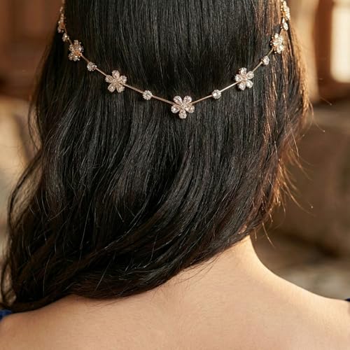 Image of Tiara for Women Stylish Rhinestone Crown Hair Accessory Bridal Princess Crystal Headpiece for Wedding Party Prom Birthday Bride Hair Jewelry Girls Fashion Crown