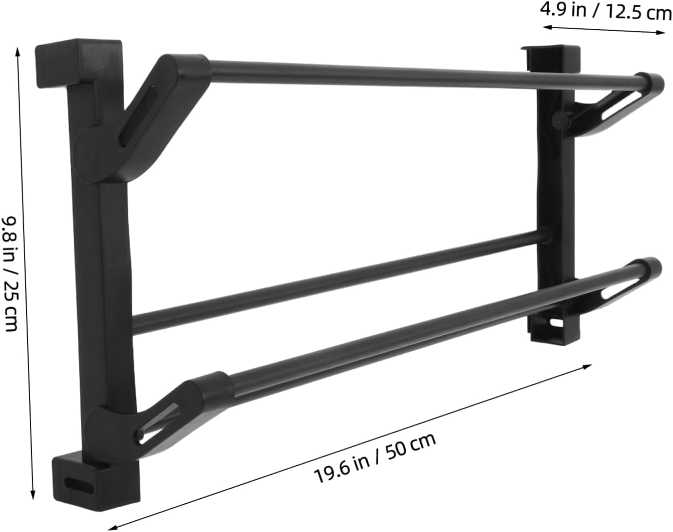 Zerodeko Floating Shoe Shelves Wall-Mounted Storage Rack Plastic Metal Doorway Organizer