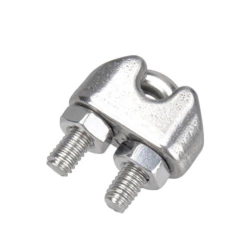 Miniatura 5 de YAMASO 20 unidades M3 abrazadera con broche para cable y soga en acero inoxidable de 18 pulgadas