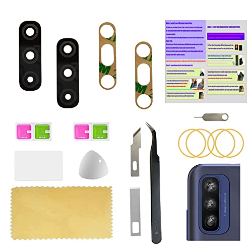 (2set Pack) Moto g Pure Back Camera Glass Cover Replacement Protector Lens Kits for Motorola Moto g Pure XT2163 XT2163DL XT2163-4 6.5 Inches