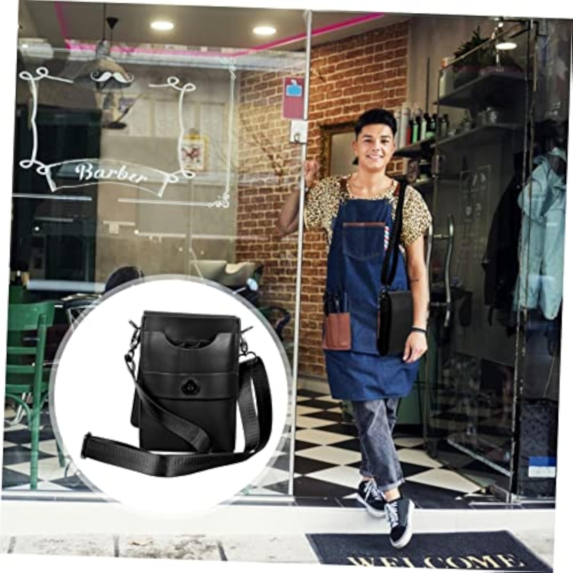 Scissor Fanny Pack Barber Scissor Bag, Hairdressing Tool Organizer