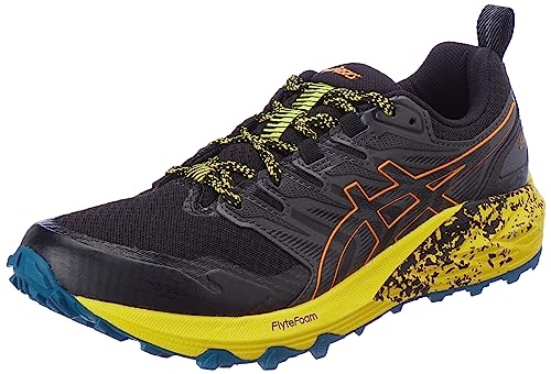 Asics Gel-Trabuco Terra, Trail Running Shoe Hombre, Black/Sandstorm, 44 EU