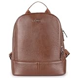 Mochila Feminina De Couro Média Amy Sifra (MARROM)