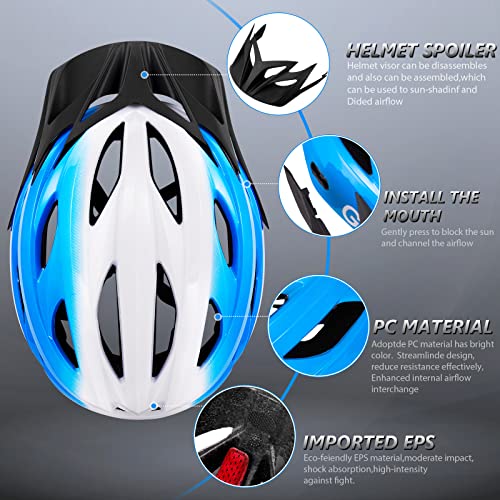 Gudook 055 Bike Helmets For Men - Women Bicycle Helmet Adult - Certified Lightweight Comfort Adjustable Cycling Helmet With Detachable Visor thumb #4