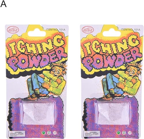 Image of 2Pcs Purple Helpful Funny Powder Safe Broken Glass Itching Powder Feminine Powders Ength of Product is 14cm and The Width is 7.5cm Easy to Carry Feminine Care
