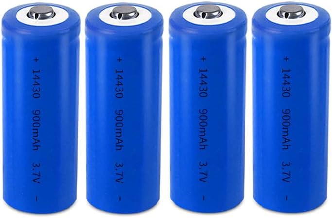 WANGHBWM 3.7V 280mAh 14250 Rechar 2Pcs Button Top Large Capacity for,LED,Mini Fans etc.