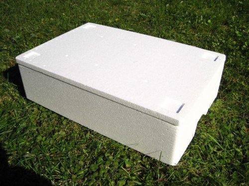 Angelwurm Kühl- und Transportbox, Verpackung: Styroporbehälter groß