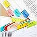VILLCASE 12pcs Plastic File Clips, Paper Organizer Clips, Multi-Function Clamps for Sorting Documents, School Supplies, Household Organization, Random Color