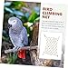 CIYODO Bird Climbing Net Parrot Hanging Toy for Pets for Lovebirds Cockatiels and Finches Flexible Design Hook