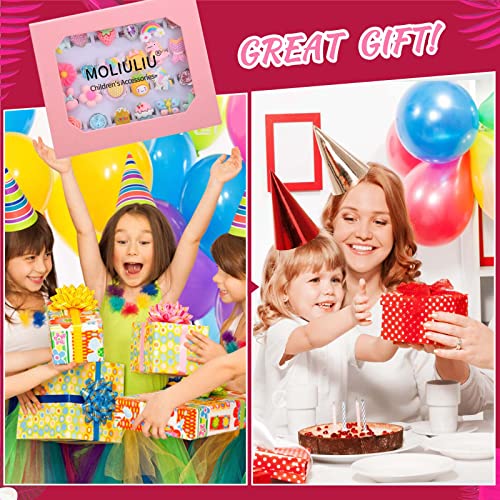 Moliuliu 24Pcs Little Girl Jewel Rings, Adjustable, No Duplication Kids Play Ring In Box, Girl Pretend Play And Dress Up Rings For 4-12 Year Old Girl Birthday Gifts Holiday Gifts, 3 4 5 6 7 8 9 10 11 12 Year Old Toy #TOP5