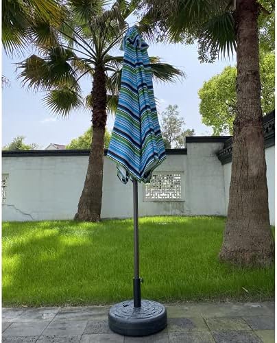 8.6ft Outdoor Patio Market Umbrella, Aluminum Polyester Table Umbrella with Push Button Tilt and Crank (Umbrella Base Not Included)