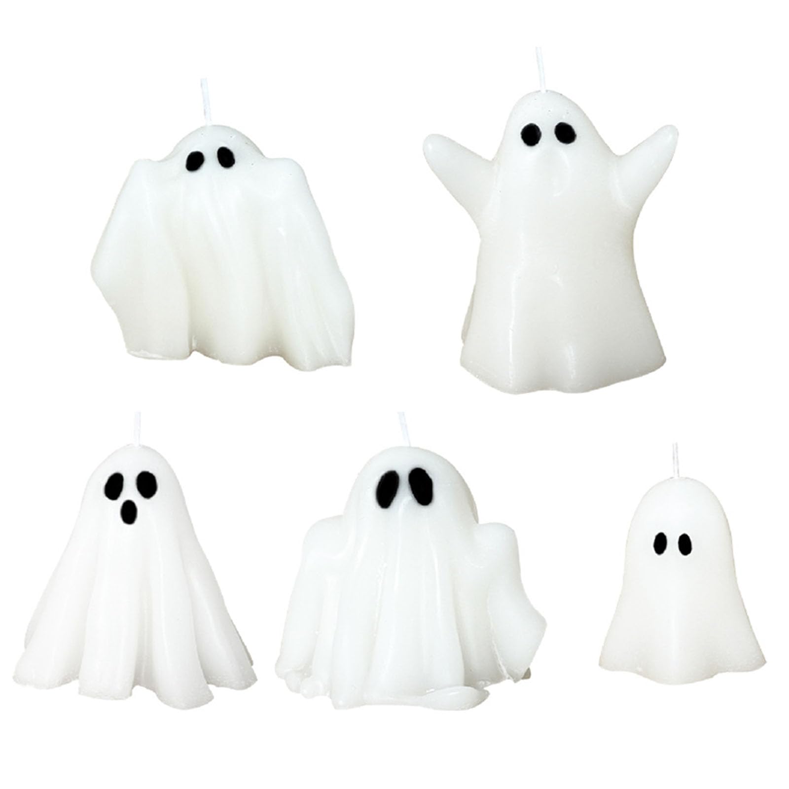 Lot de 5 accessoires parfumés fantôme pour déco Halloween et fêtes