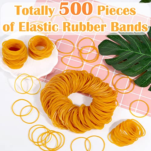 Rubber Bands, Selizo 500Pcs Elastic Bands Small Rubber Bands Bulk For Office Supplies Bank Home And Various Purpose #TOP1