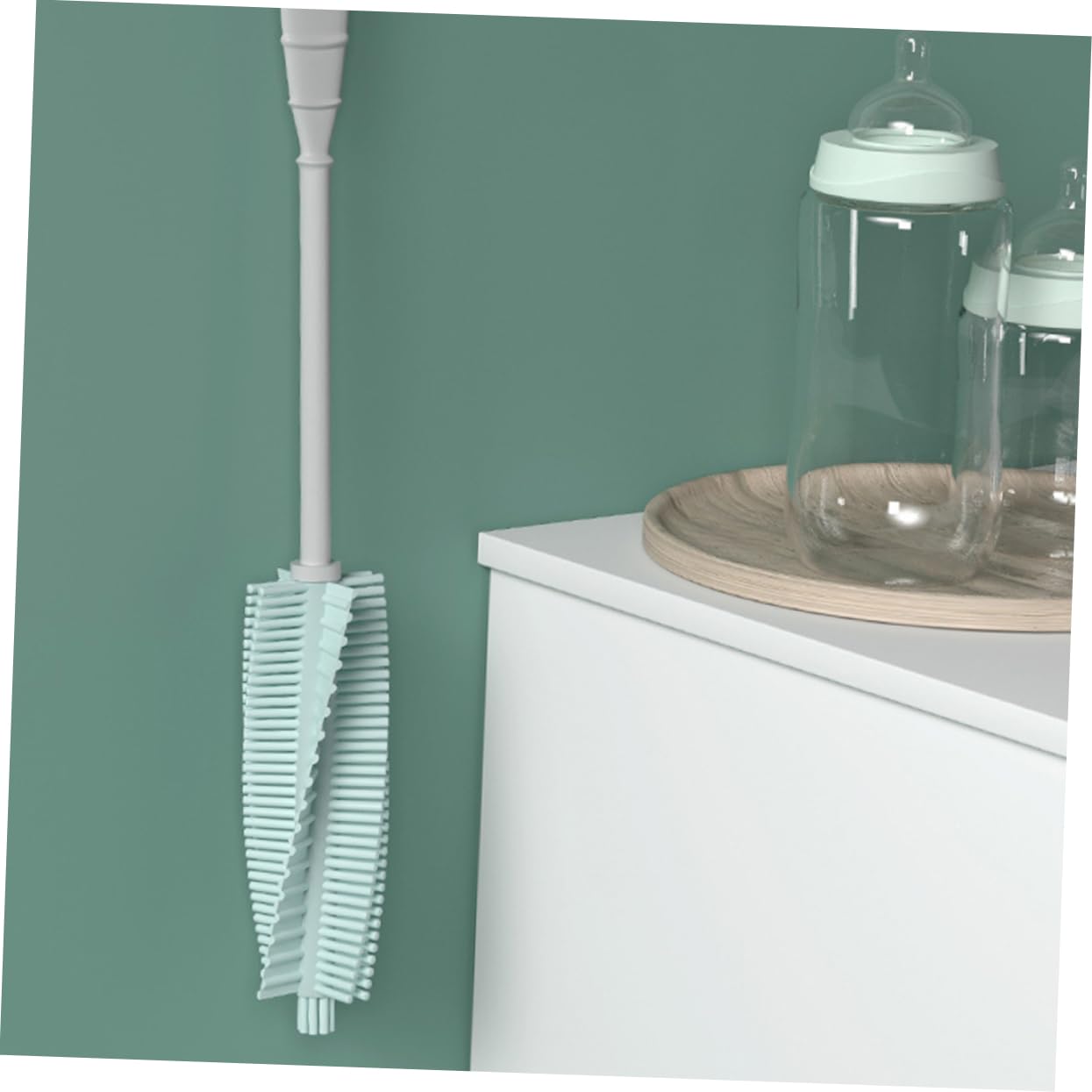Yardwe 3 Set Spazzolino Per Ciuccio Pennello Per Bottiglie Di Cura Lavabiberon Spazzole Per Biberon Scrubber Per Biberon Detergente Per Bottiglie Gel Di Silice 2 Pezzi * 3