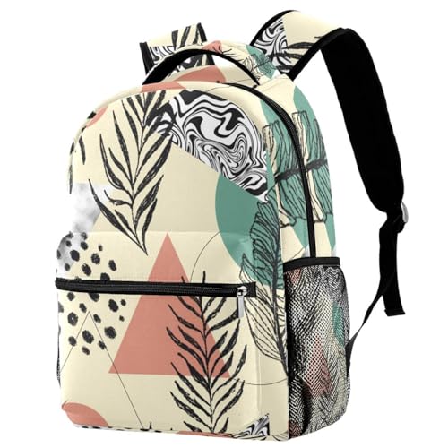Sac à dos d'école marbré 40cm pour adolescents et filles