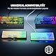 Razer Phantom Tastenkappen-Set - Hintergrundbeleuchtungskompatibel Tasten für Razer Tastaturen (für Switches mit kreuzförmiger Achse, ABS-Material, 128 Keycaps) DE-Tasten | Schwarz