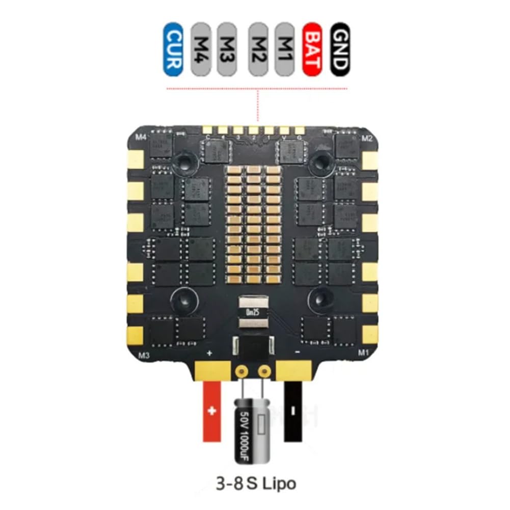 F722 Stack F7 Flight Controller BLHELI_S 100A 4in1 ESC 30.5X30.5mm 3-6S per RC FPV 13 Pollici 15 Pollici Pezzi per Droni Freestyle