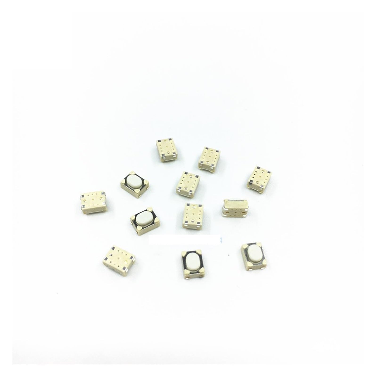 1000pcs/lot 4 PIN microswitch switches Push Button 3x4x2.5 tact Switch 3 * 4 * 2.5MM 4pin Tactile Switch Button SMD Wrap Foot
