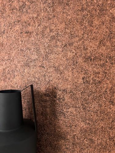 NEWROOM Papier peint Marron Couleur Unie Intissé - Moderne Cuivre Métallique Structure Monochrome Couleur Unie