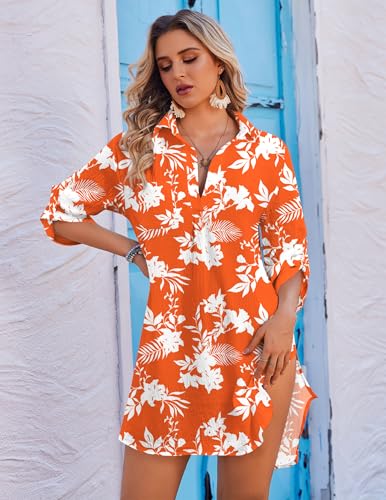 Image of Ekouaer Swimsuit Coverup for Women Bathing Suit Cover Up 2026 Summer Beach Vacation Outfits