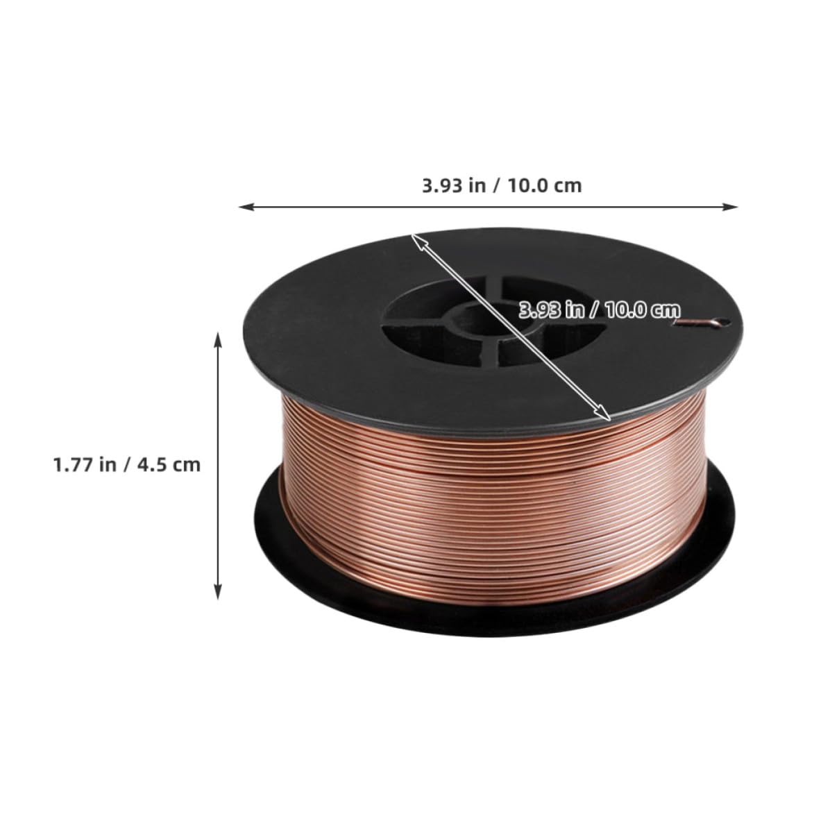 jojofuny Alambre de Soldadura sin Gas de Acero al Carbono de 0.8mm Núcleo Fundente para Tanques y Fabricación Alto Rendimiento y Penetración Estable
