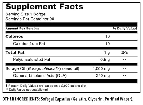 image for Amazing Nutrition Amazing Formulas Borage Oil Supplement | 2000 Mg Per