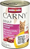 animonda Carny Adult Katzenfutter, Nassfutter für Ausgewachsene Katzen, Multifleisch-Cocktail, 6 X 400 g