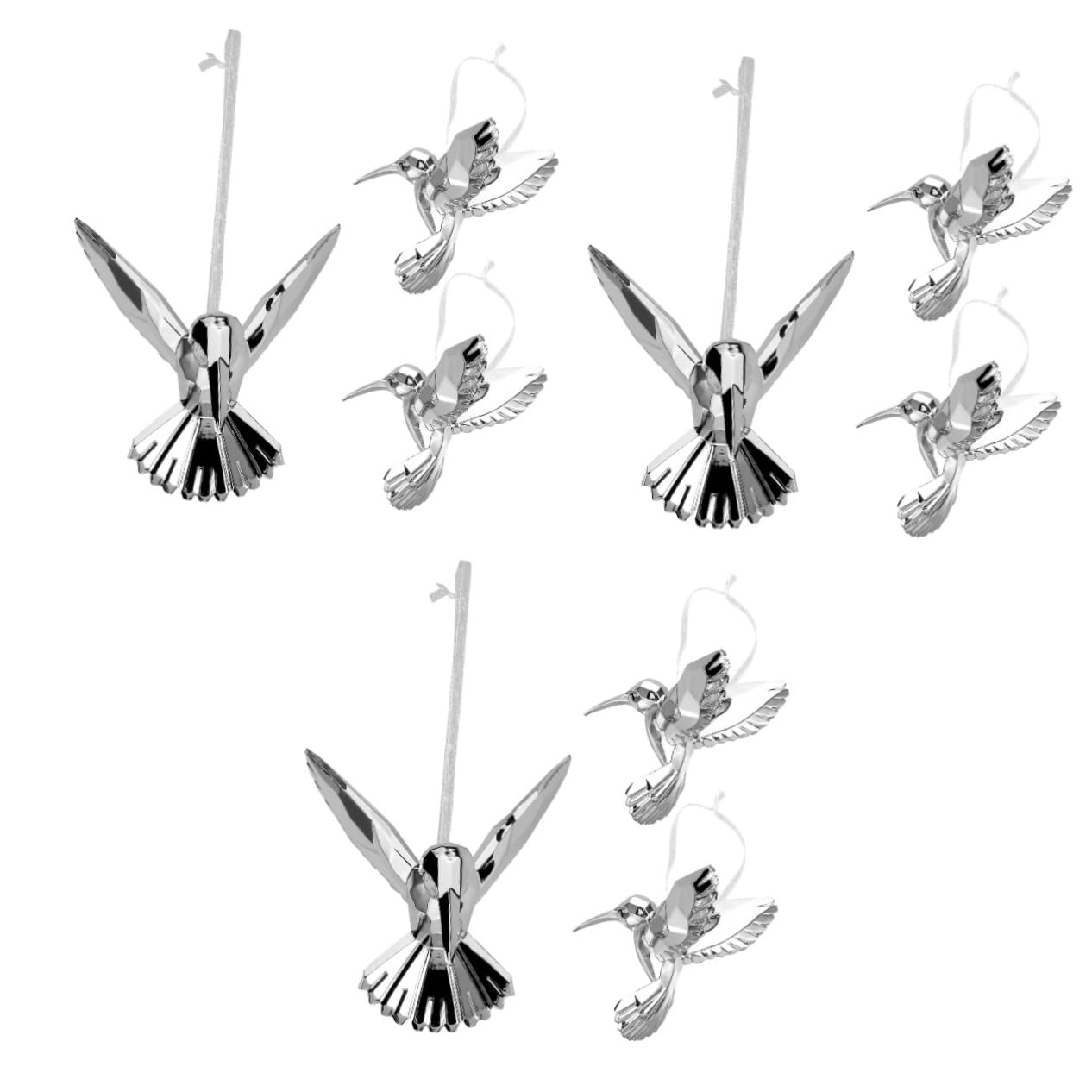 BESPORTBLE 9pezzi Decorazioni Per Uccelli Acrilico Pendenti Di Eleganti Per Decorazioni Natalizie e Festive Ornamenti Da Appendere Per Ambienti Interni Ed Esterni