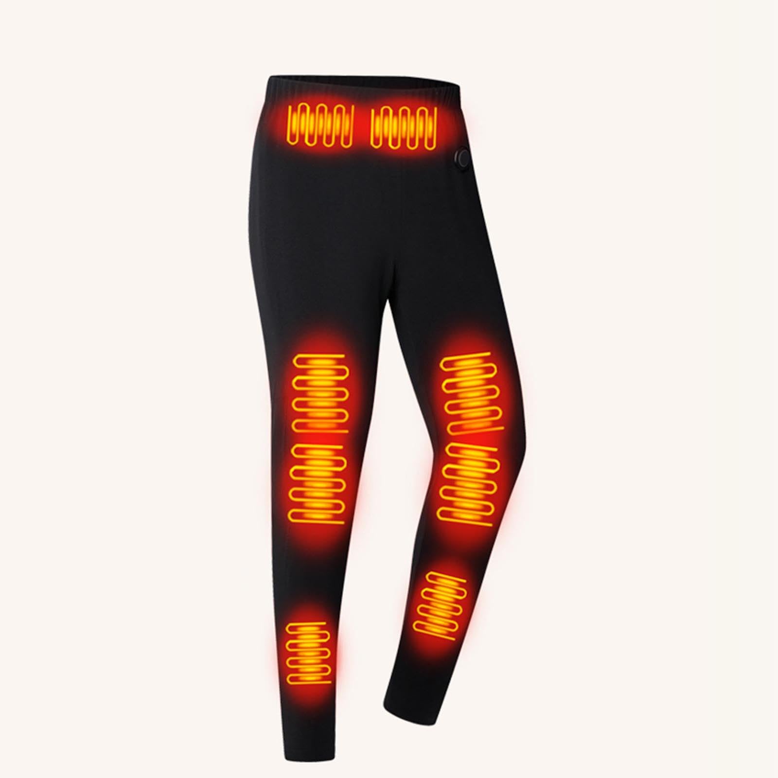 Pantalon Termico Hombre,Pantalones Calefactable con 16 Zonas de Calefacción | Pantalón Hombre Cálido y Cómodo para Otoño e Invierno Ropa Térmica Interior Ideal para Acampar y Hacer Senderismo