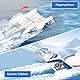 fisca Ferngesteuertes Flugzeug RC Amphibienflugzeug 2.4Ghz 3 Kanal Schaumstoffdrohne RTF Flugzeug Abheben von Land und Wasser, mit Gyroskop und 2 Batt