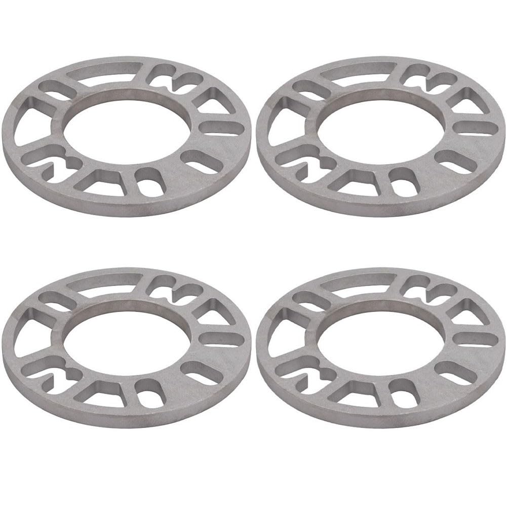 Distanziali per cerchi in lega di alluminio da 10 mm, 4 o 5 perni, compatibilità PCD da 98 mm a 120 mm, leggeri e design