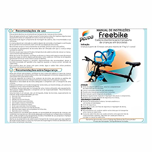 Cadeira Bicicleta Dianteira Frontal Bike Freebike Cadeirinha (Cinza)