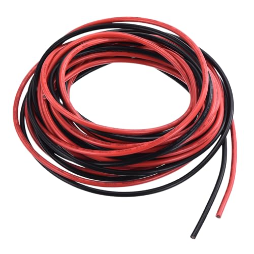 Câble cuivre étamé 16 AWG et fil électrique flexible PVC noir rouge pour connexion