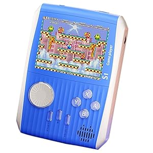 Portable Handheld Games Retro Mini Video Games，Handheld Game Console with 666 Classical FC Games 3.0″ Color Screen，Birthday for Boys Girls and Adults (S1-Blue)