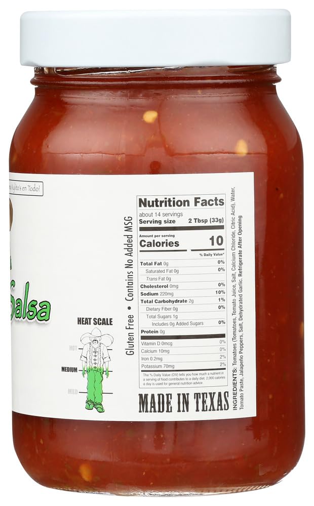 Kylito's Salsa 16oz Jar (Pack of 3) (Choose Flavor Below) (Original - Little Heat)