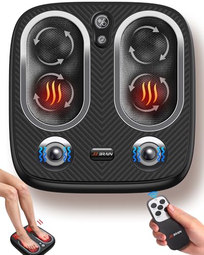 49% off - JZBRAIN Shiatsu Foot Massager with Heat & Vibration ：Deep Kneading Foot Massager for Plantar...