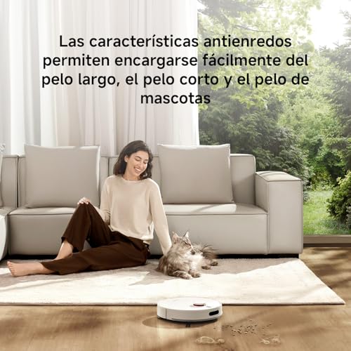 Miniatura 4 de XIAOMI Robot Vacuum H40 Robot Aspirador y Fregasuelos con Autovaciado, hasta 90 Días sin Mantenimiento, 10000 Pa de Succión, Navegación LDS, Sistema Antienredos y Control por App& Voz | Estación compacta bolsa 4L, hasta 90 días sin intervención, Anti-Tangle, control App y voz