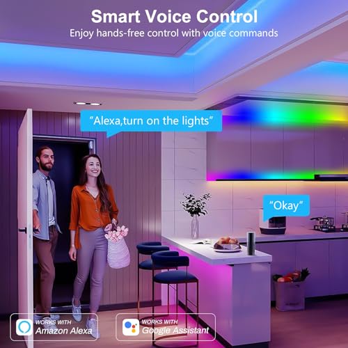 Tira de LED COB RGB 10m con Control WiFi y Alexa miniatura 6
