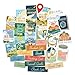 Navy Peony Motiverende Vision Board Stickers (270 stuks, 6 vellen