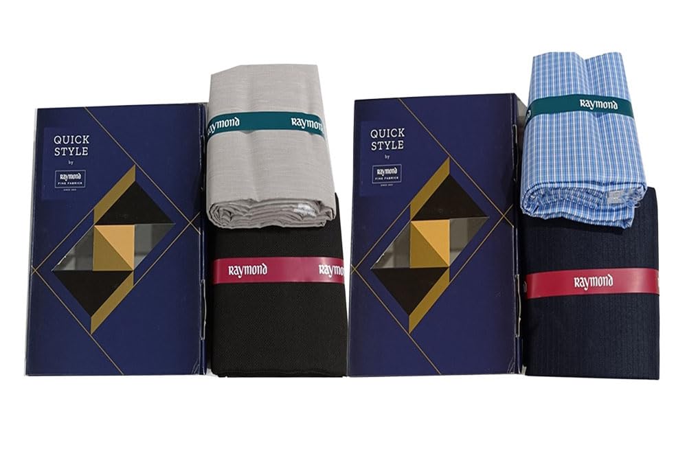 Premium Unstitched Shirt & Pant Fabric Set with Gift Box | Tailoring Dress Material for Men-image-41