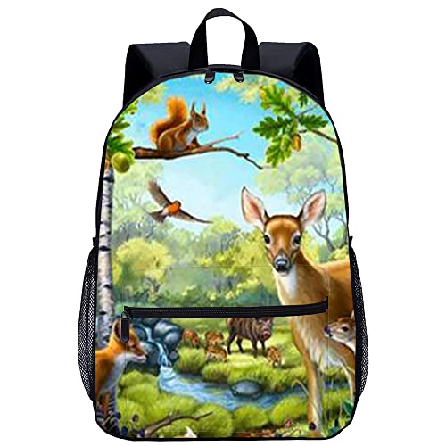 Sac à dos pour camping et randonnée avec motif écureuil 3D