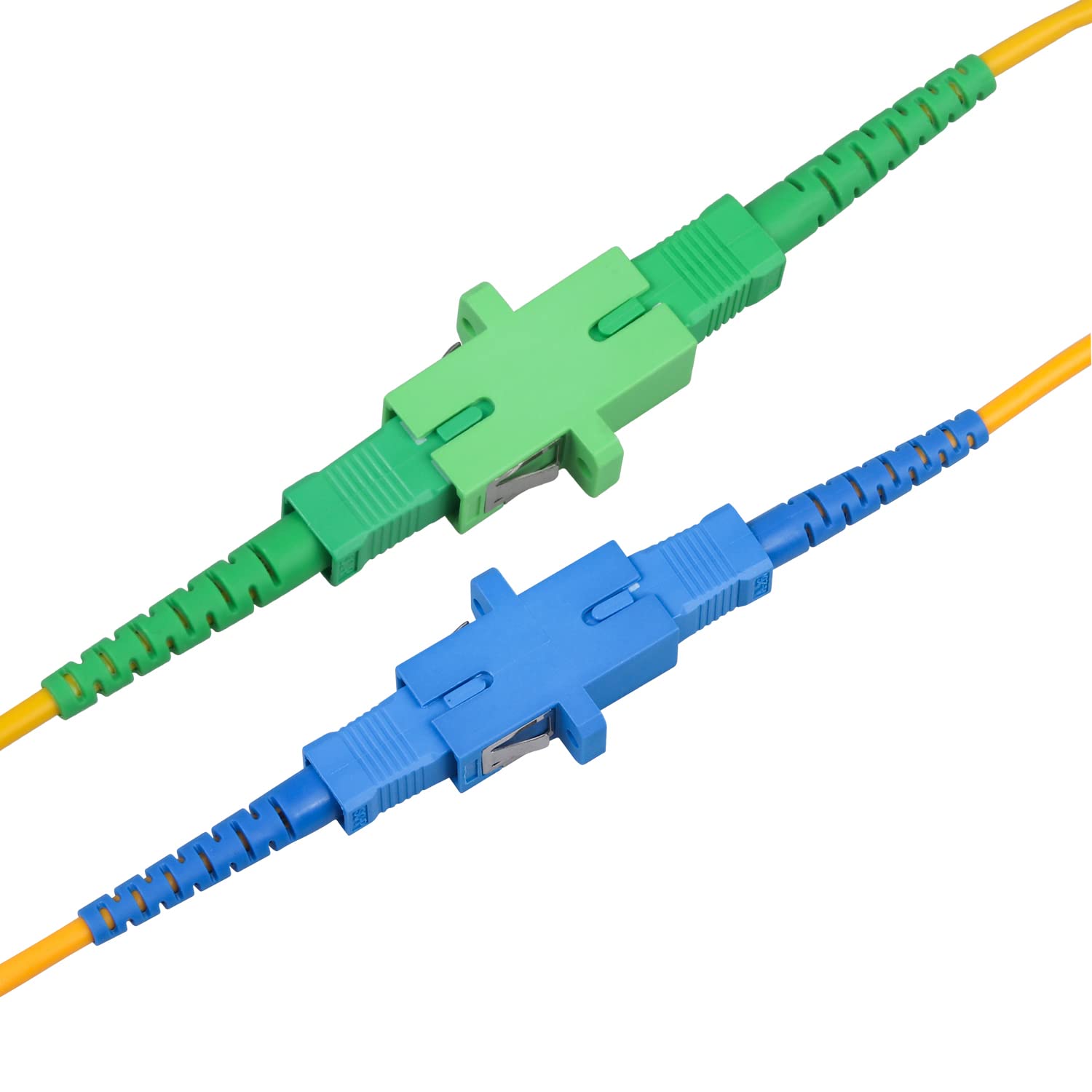 Kit de coupleurs à fibre optique pour câbles SC/UPC, SC/APC, ST, LC, FC, 5 styles avec 50 adaptateurs à fibre optique pour monomode et multimode