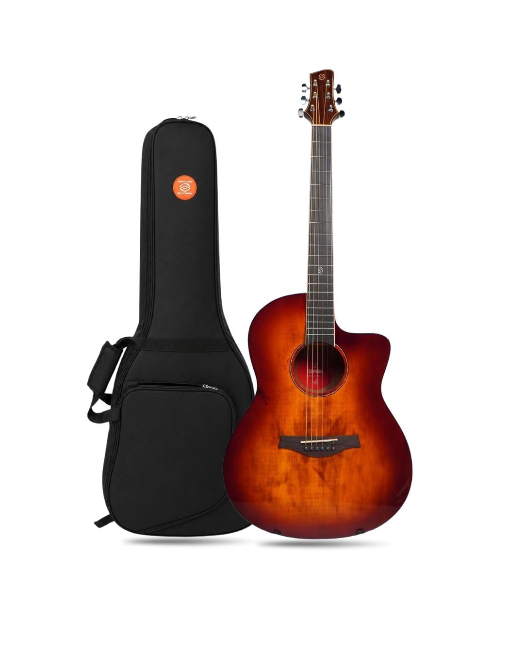 F239C 39-Inch Acoustic Guitar | Spruce Top Mahogany Body| Western Cutaway | Coated Bronze Strings | Die Cast Tuner (TOBACCO G)-image-48