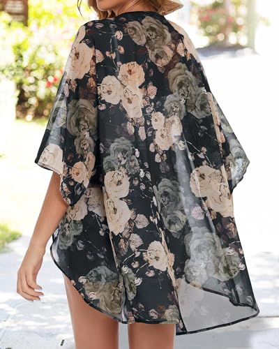 Image of Swimsuit Coverups for Women Sarong Beach Bikini Wrap Sheer Short Skirt Chiffon Scarf for Swimwear