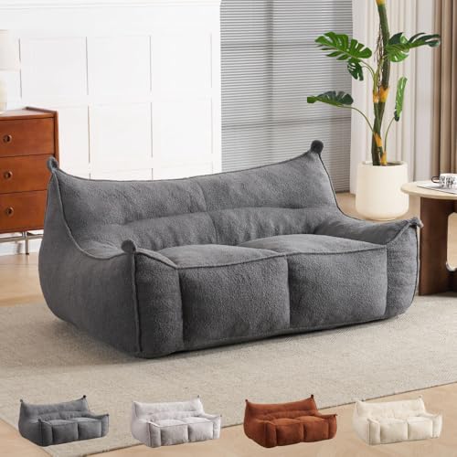 2�l�|�� �r�[�Y�N�b�V���� �傫�� �r�[�Y�\�t�@�[ 2�l�p �N�b�V�����\�t�@�[ ���[�\�t�@�[ bean bag ��160cm �y�ω׏d300kg�z �{�A�f�� �r�̂悤�Ȕ��G�� �t�F�C�N�����Y�E�[�� �X�|���W�[�U (�_�[�N�O���[)