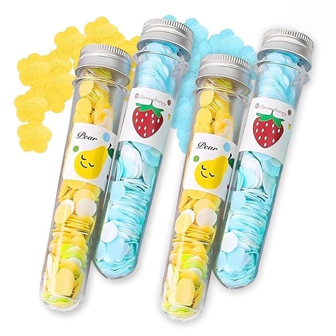 Vriti Creations Disposable Paper Soap Tube, Mixed Fragrance Paper Soap Sheets, Flower Design, Compact and Portable, Gentle on All Skin Types, Dissolves Easily, Hygienic and Travel-Friendly (Pack Of 4)-picture-11