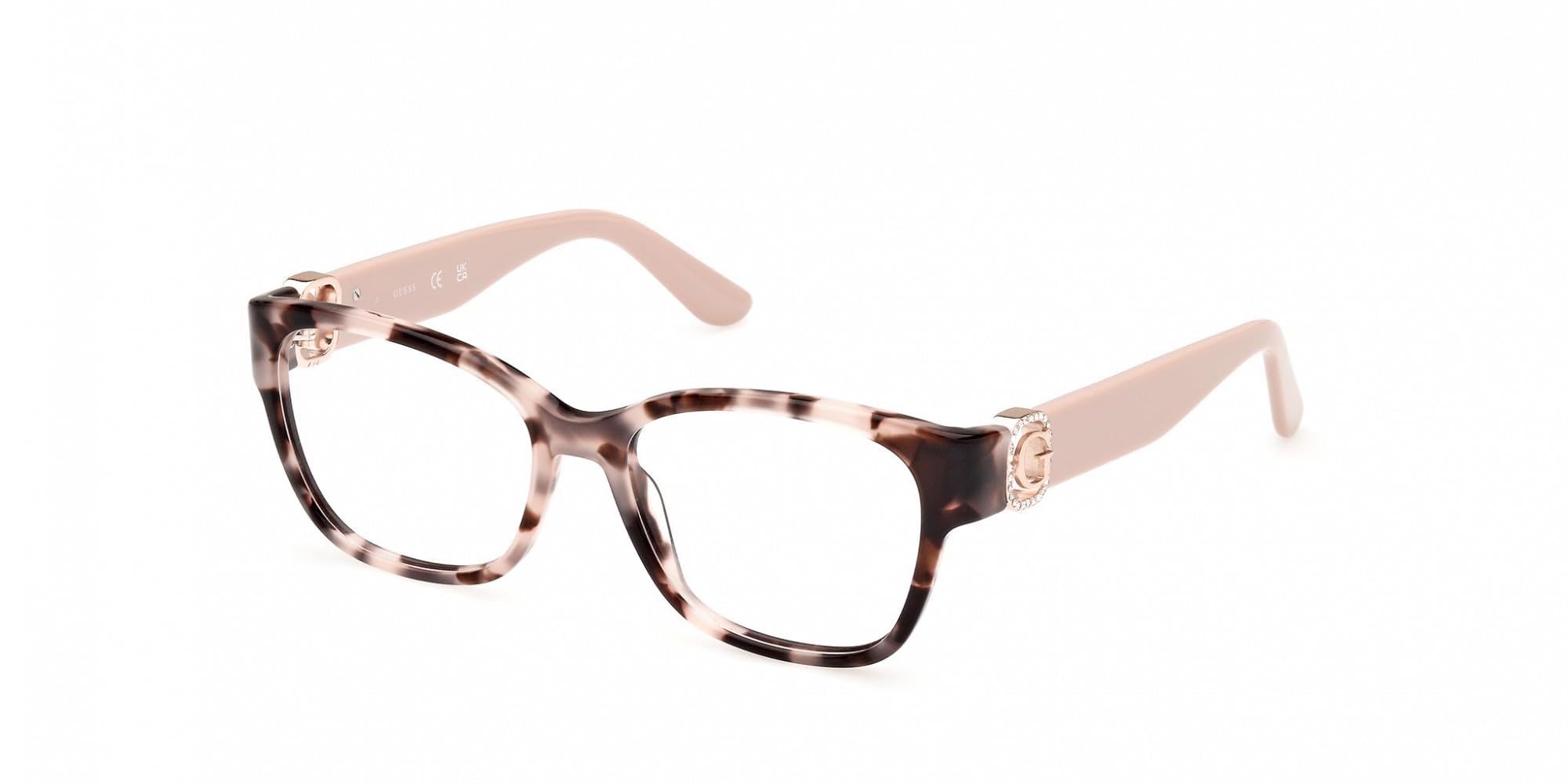 Guess Women's Gu50120 055 Woman Optical Frames Acetate Havana Squared Normal