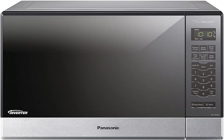 Panasonic Microwave Oven NN-SN686S Stainless Steel Countertop/Built-In with Inverter Technology and Genius Sensor, 1.2 Cubic Foot, 1200W