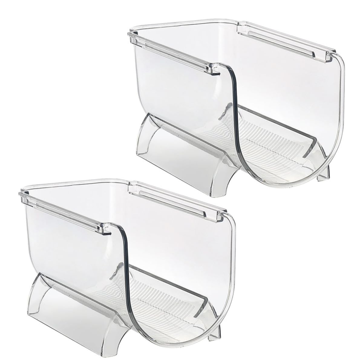 Organisateur empilable bouteille vin casier rangement frigo transparent