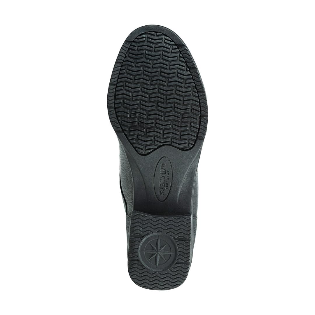 SUEDWIND FOOTWEAR Kinder-Reitstiefel aus Leder Nova Kids Fun Leather Polo – Stiefel zum Reiten – Polo-Schnürung, SBS 8 Reißverschluss & Ortholite-Innensohle – schwarz – Gr. 29-41
